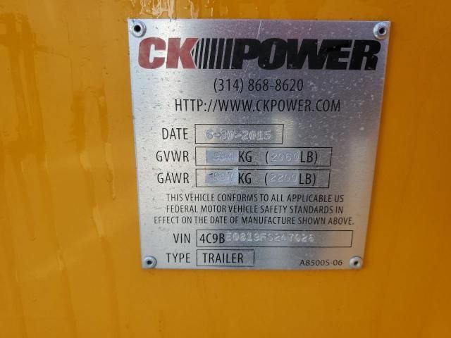 2015 Ck Power Generator