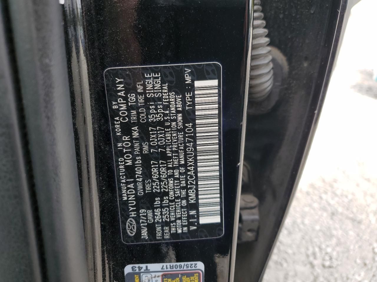 2019 Hyundai Tucson se