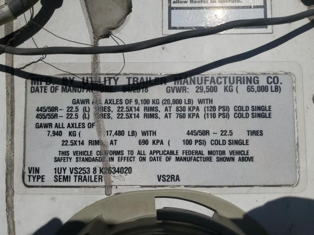 2019 Utili Reefer TRL