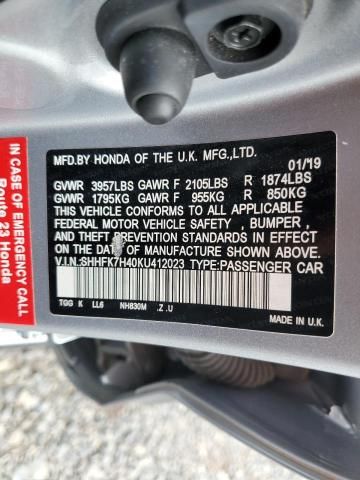2019 Honda Civic Sport