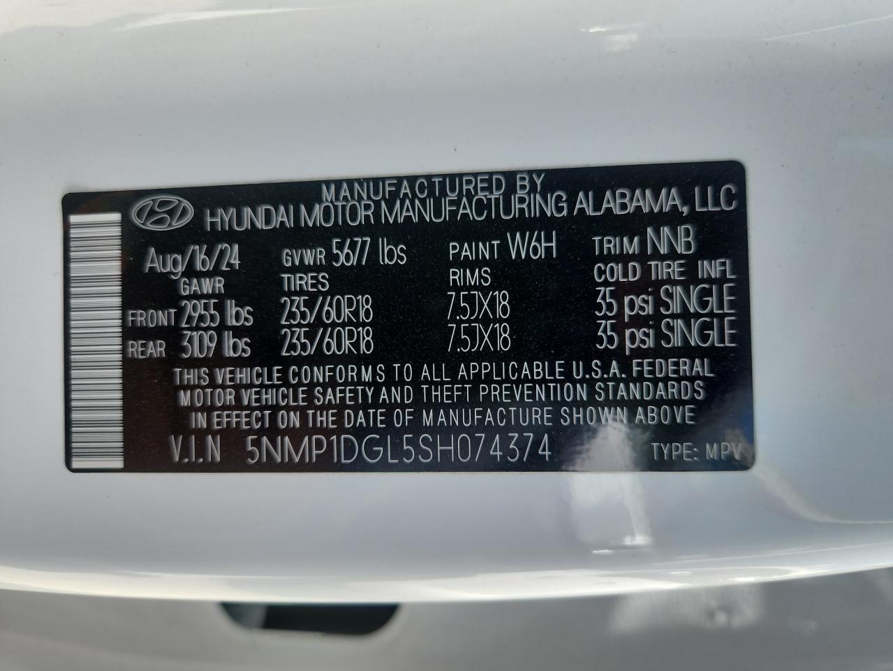 2025 Hyundai Santa fe se