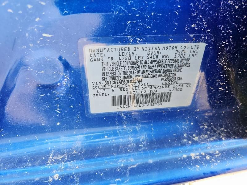 2016 Nissan Versa S