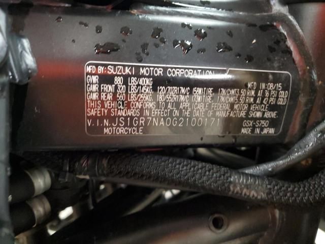 2016 Suzuki GSX-S750