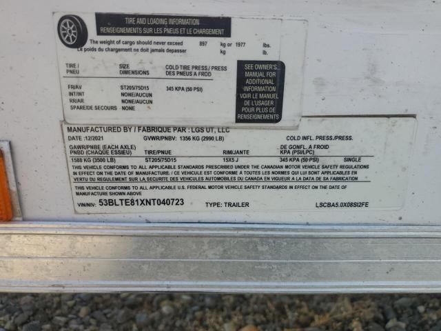 2022 LGS LSCBA5.0X08SI2FE Enclosed Cargo Trailer