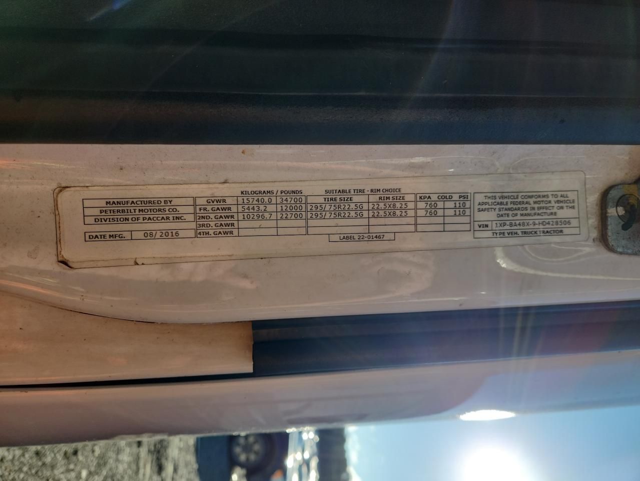 2017 Peterbilt Tractor 2017 Peterbilt 579 Semi Truck