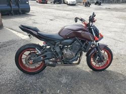 Salvage motorcycles for sale at Marlboro, NY auction: 2020 Yamaha MT07