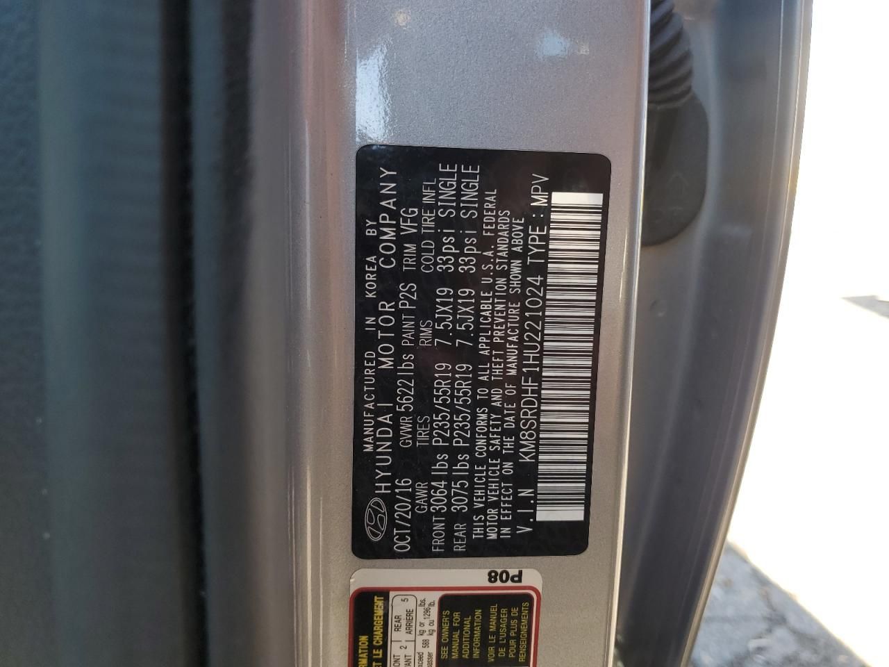 2017 Hyundai Santa fe se Ultimate