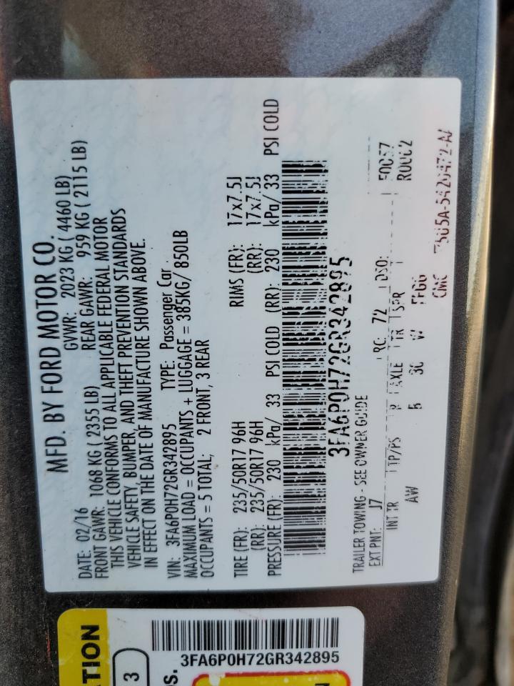 2016 Ford Fusion se