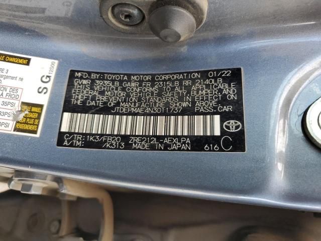 2022 Toyota Corolla LE