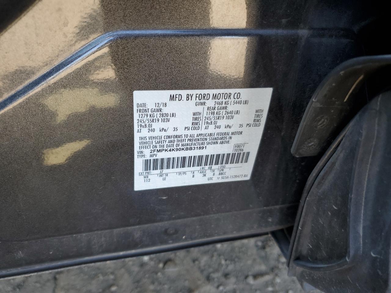 2019 Ford Edge Titanium