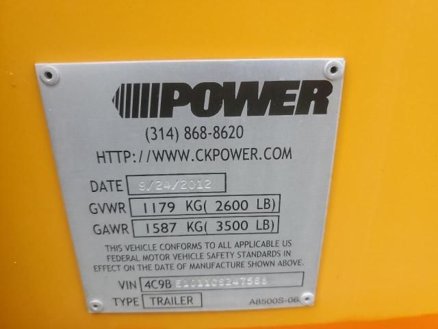 2012 Ck Power Generator