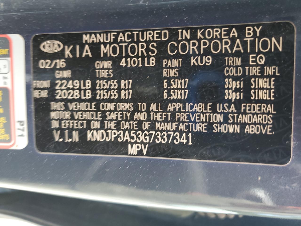 2016 KIA Soul +