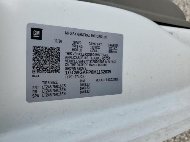 2021 Chevrolet Express G2500