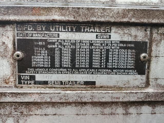 1997 Utility VS2R Refrigerated Van Trailer
