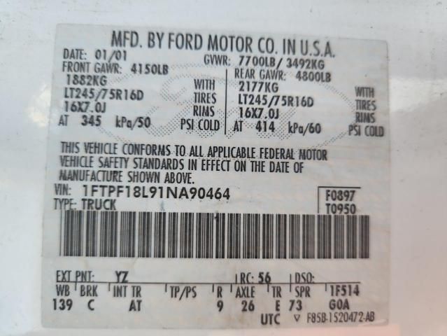 2001 Ford F150