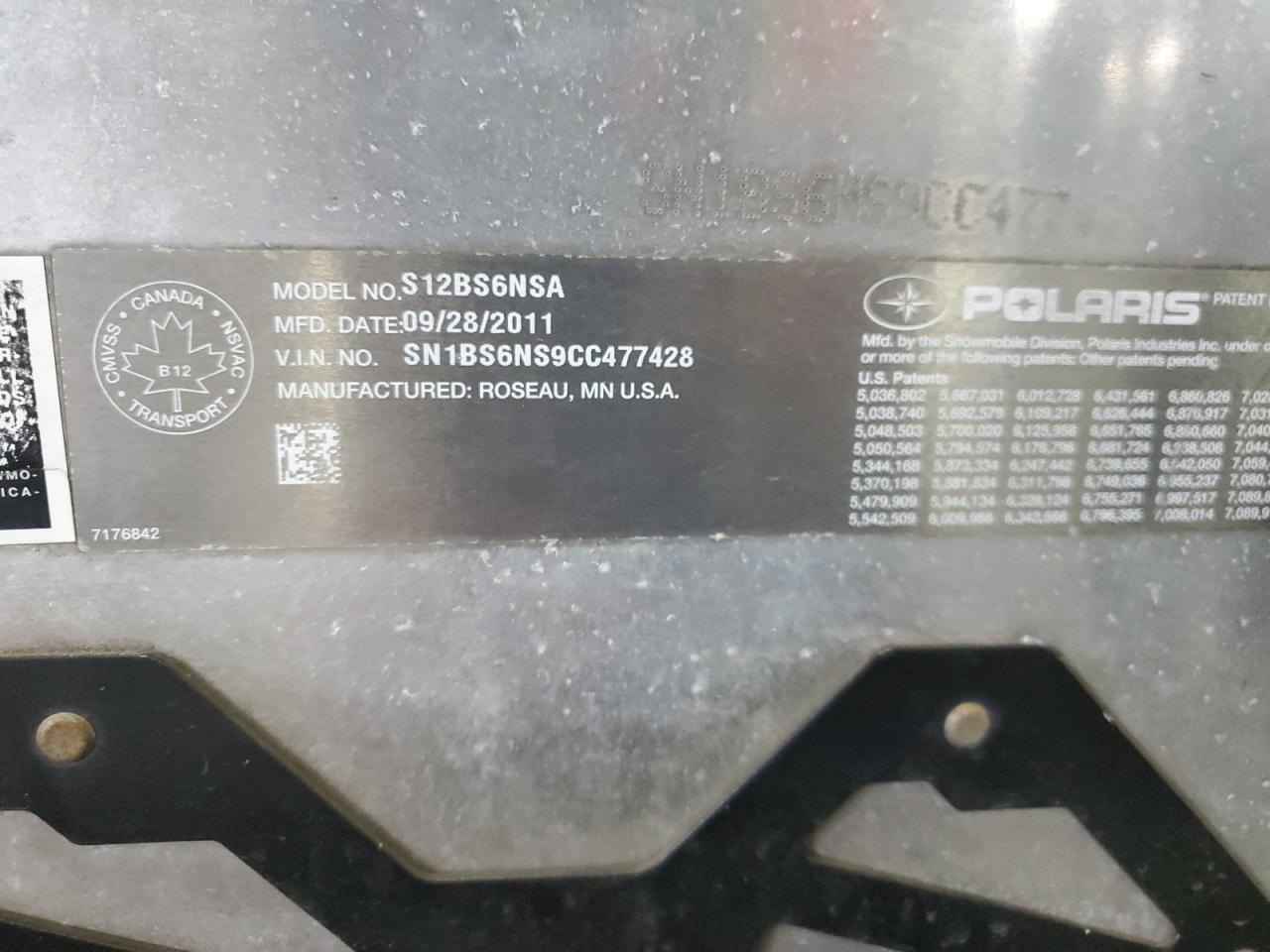 2012 Polaris PRO-RMK850