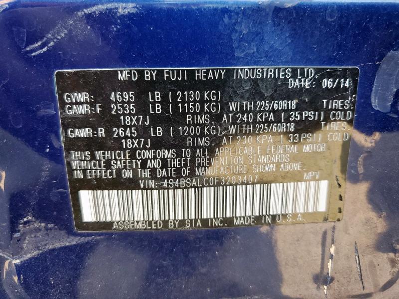 2015 Subaru Outback 2.5i Limited