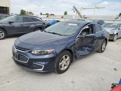 Chevrolet salvage cars for sale: 2017 Chevrolet Malibu LS