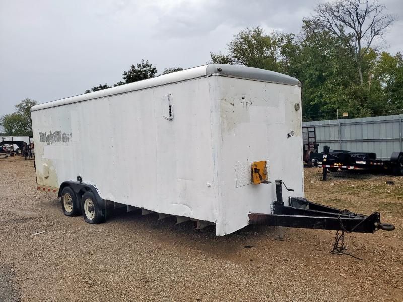 Salvage trucks for sale at Wilmer, TX auction: 2014 Wells Cargo EW2024-B Enclosed Cargo Trailer