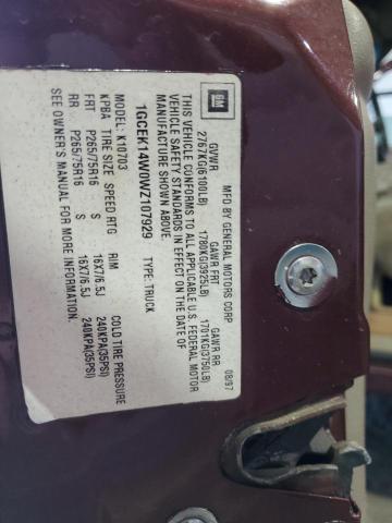 1998 Chev Rolet GMT-400 K1500