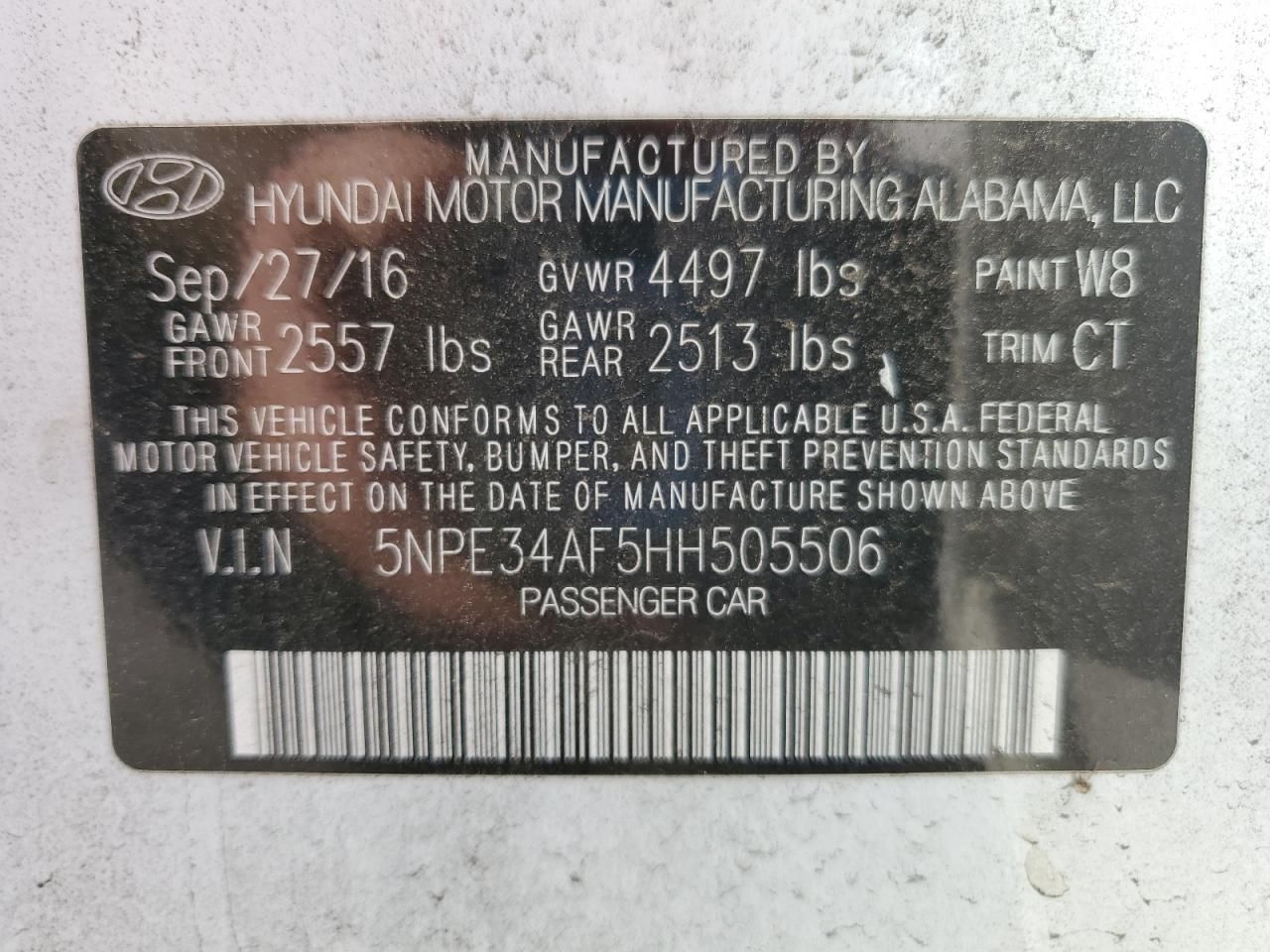 2017 Hyundai Sonata Sport