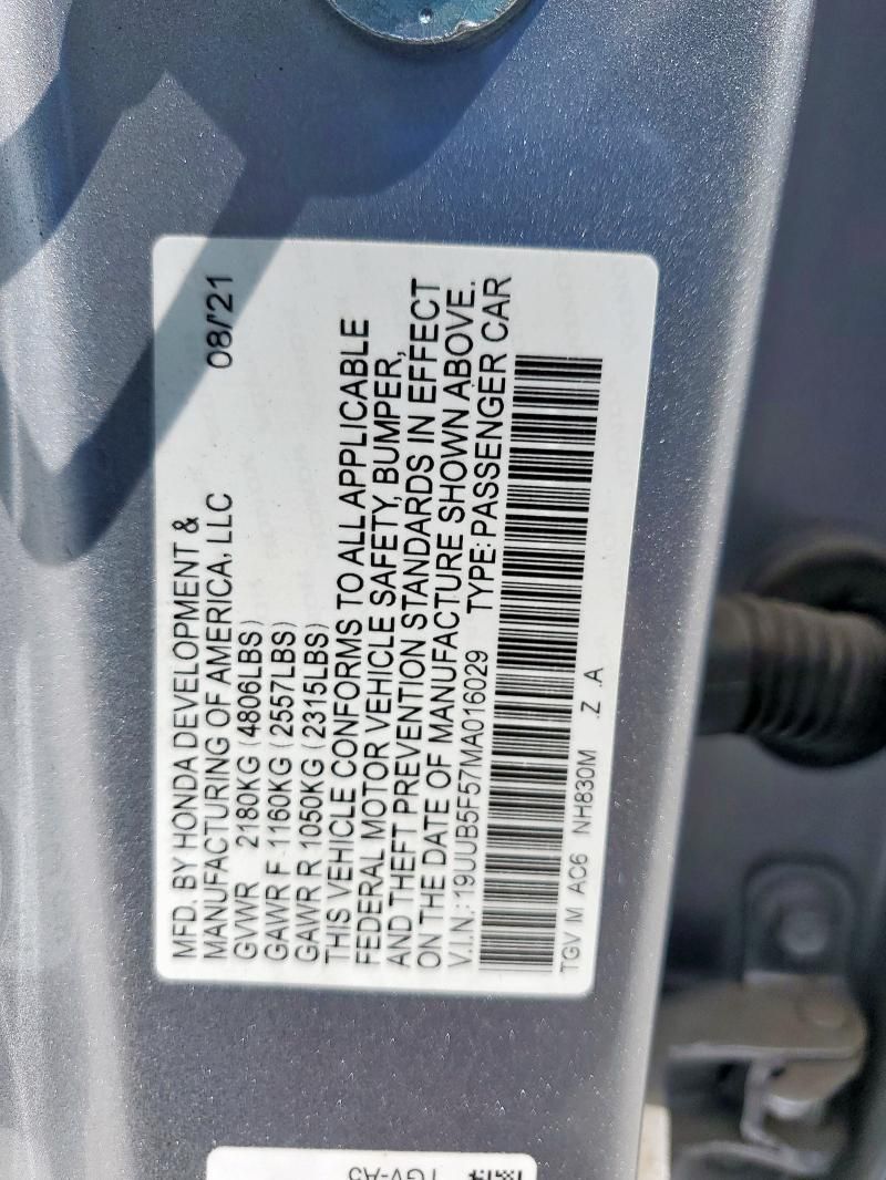 2021 Acura TLX Tech A