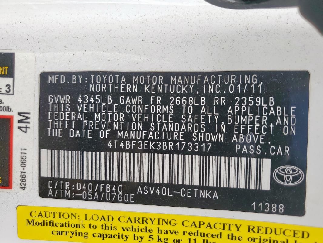 2011 Toyota Camry Base