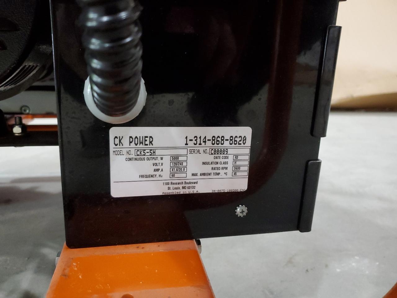 2015 Ck Power Generator