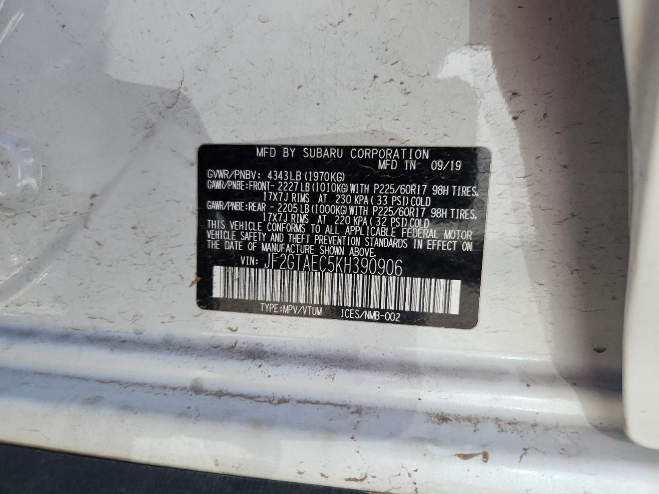 2019 Subaru Crosstrek Premium