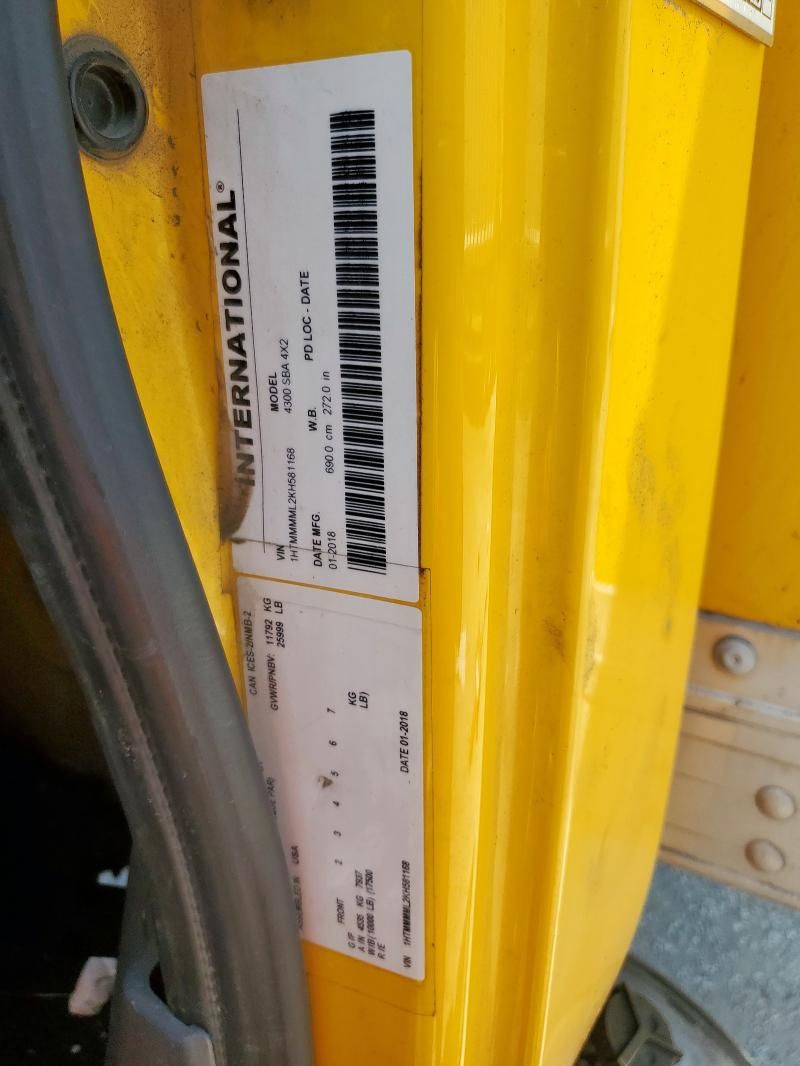 2019 International 4000 4300