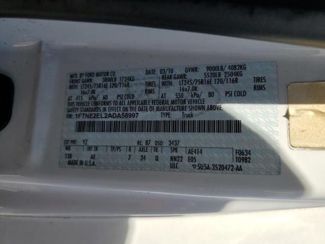 2010 Ford Econoline E250 van