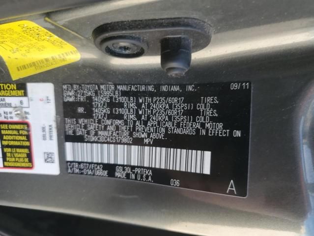 2012 Toyota Sienna LE