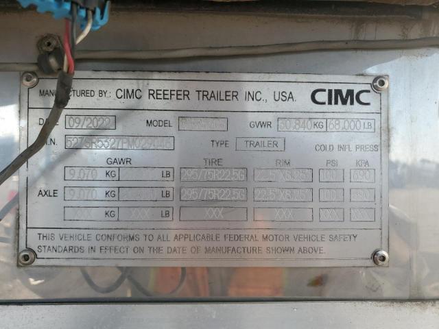 2023 Cimc 1RBR5305 Refrigerated Van Trailer
