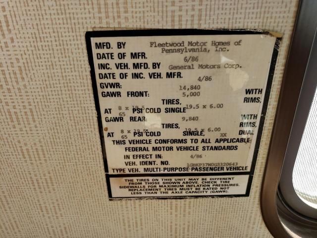 1986 Chevrolet P30-RV