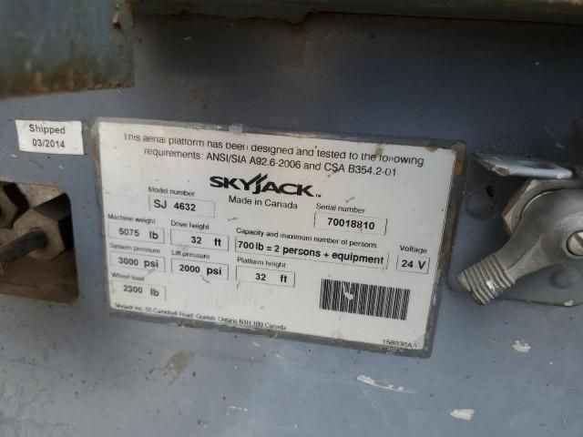 2014 Skyjack Sjiii 4632 Scissor Lift
