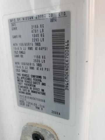 2014 Nissan NV200 2.5S