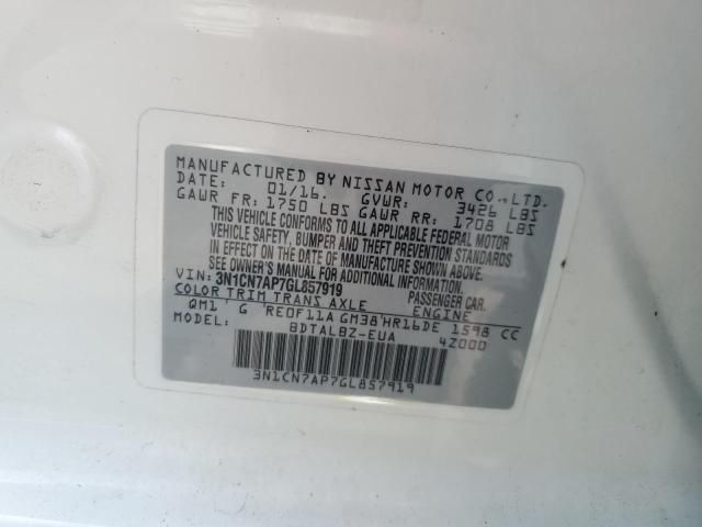 2016 Nissan Versa S
