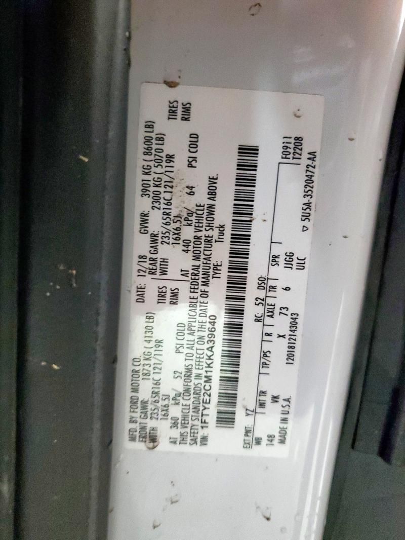 2019 Ford Transit T-150