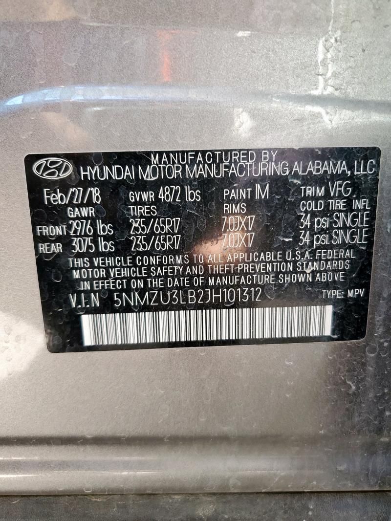 2018 Hyundai Santa FE Sport