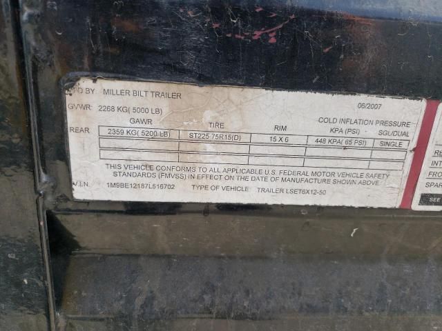 2007 Marksanmfg 2007 Marksman LSET6X12-50 Utility Trailer