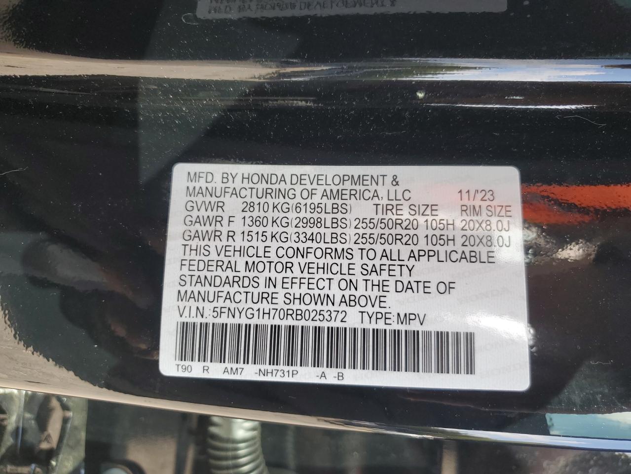 2024 Honda Pilot Touring