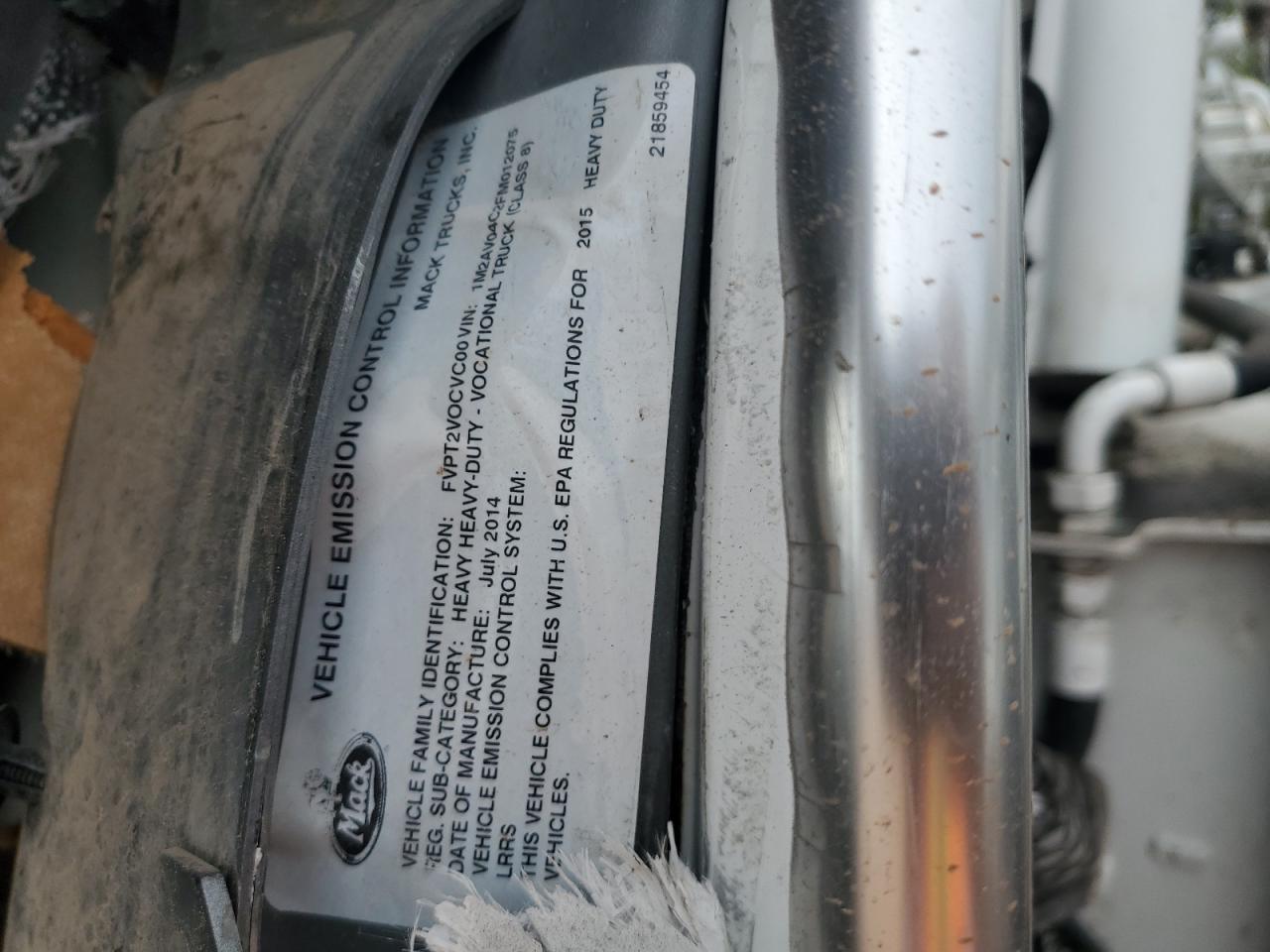 2015 Mack 600 Concrete Pump Truck