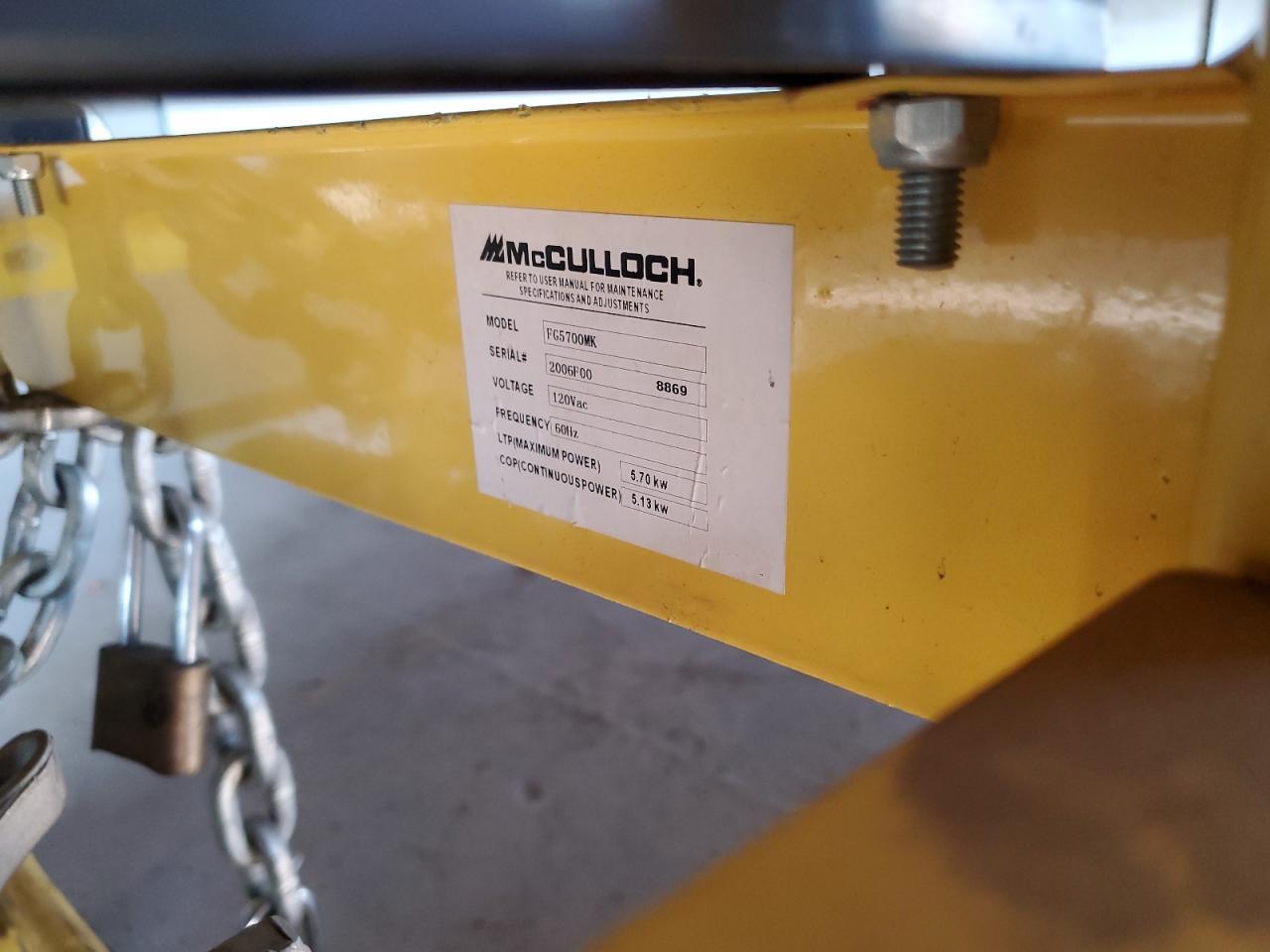 2005 Mcculloch FG5700MK Generation