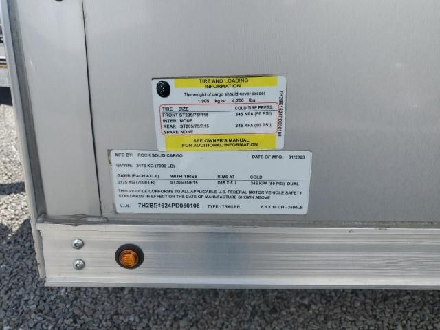 2023 Rockwood 2023 Rock Solid Cargo 8.5X16 CH Enclosed Cargo TRA
