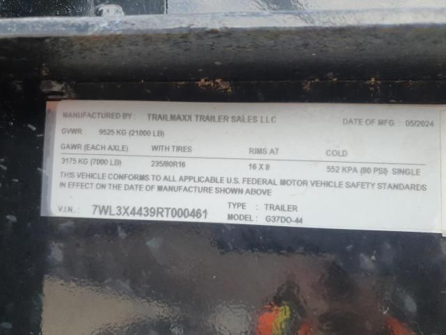 2024 Trailmaxx G37DO-44 Equipment Trailer