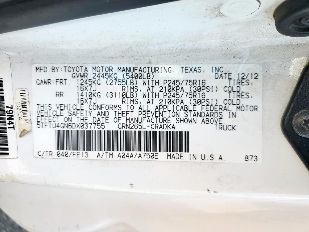 2013 Toyota Tacoma Prerunner Access Cab