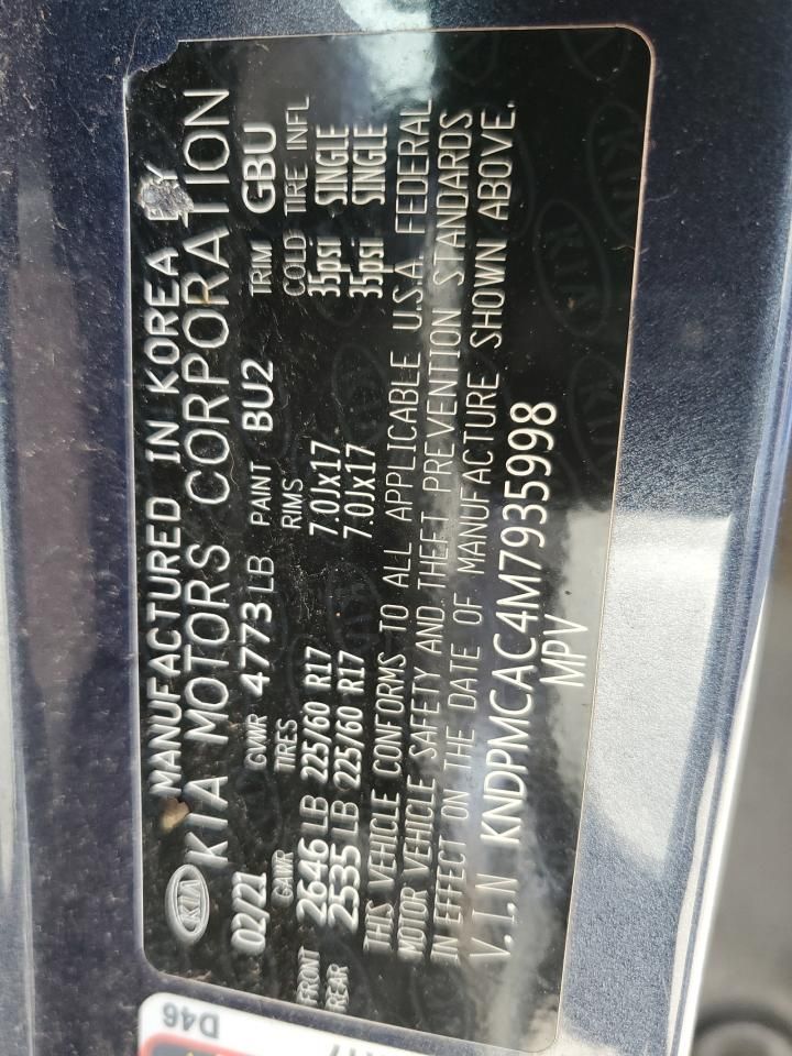 2021 KIA Sportage lx