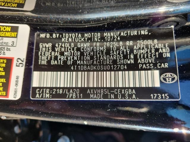 2025 Toyota Camry XSE