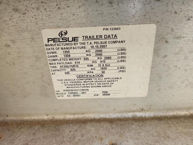 2007 Pelsue Podbel-007 Fiber Optic Splicing Trailer