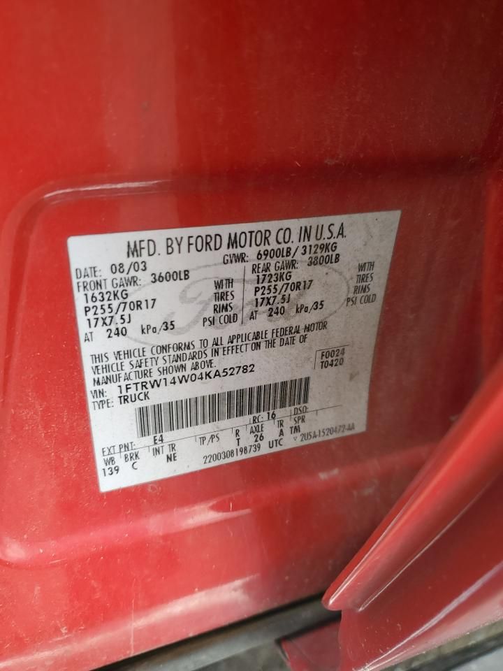 2004 Ford F150 Supercrew